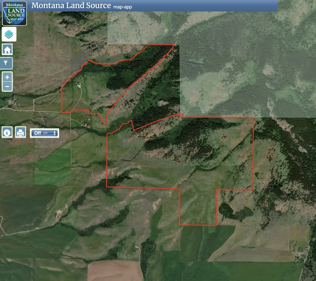 Four Bar Ranches Corbly Gulch Road map image