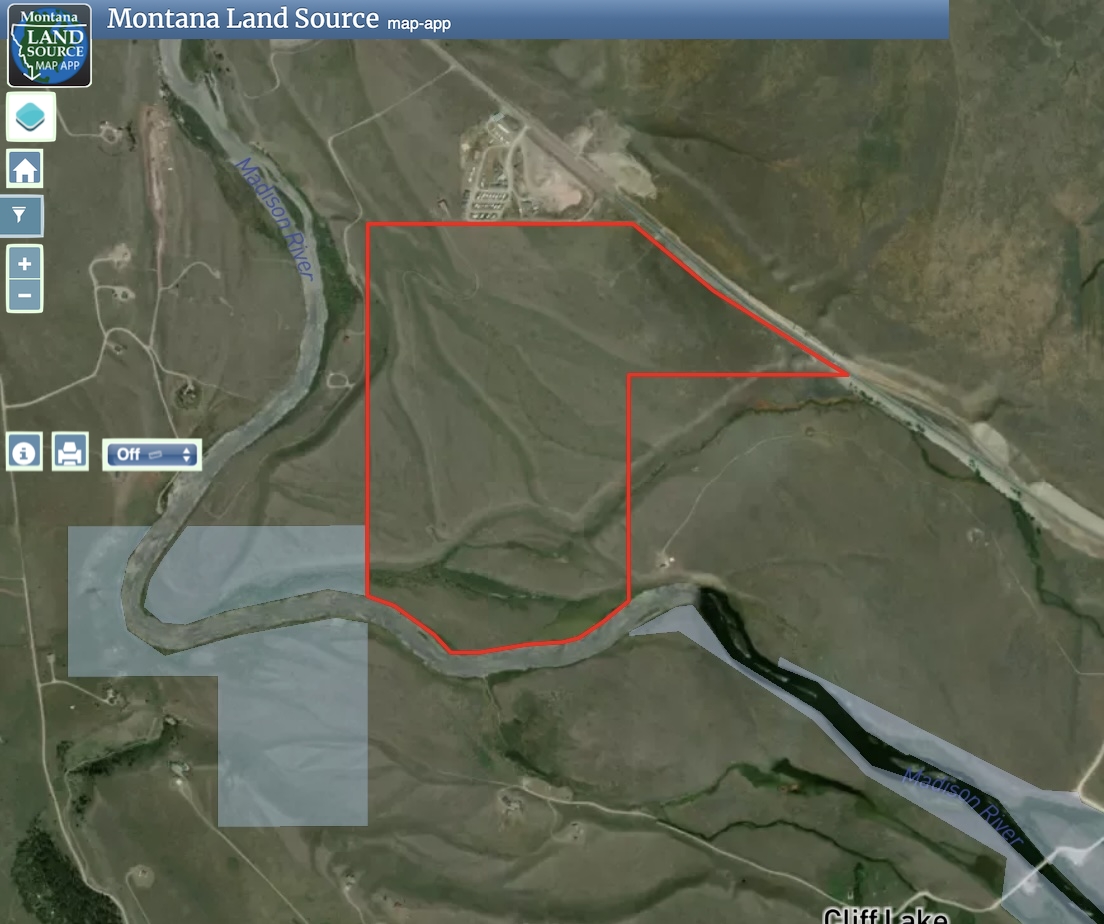Madison Spring Creek Ranch map image