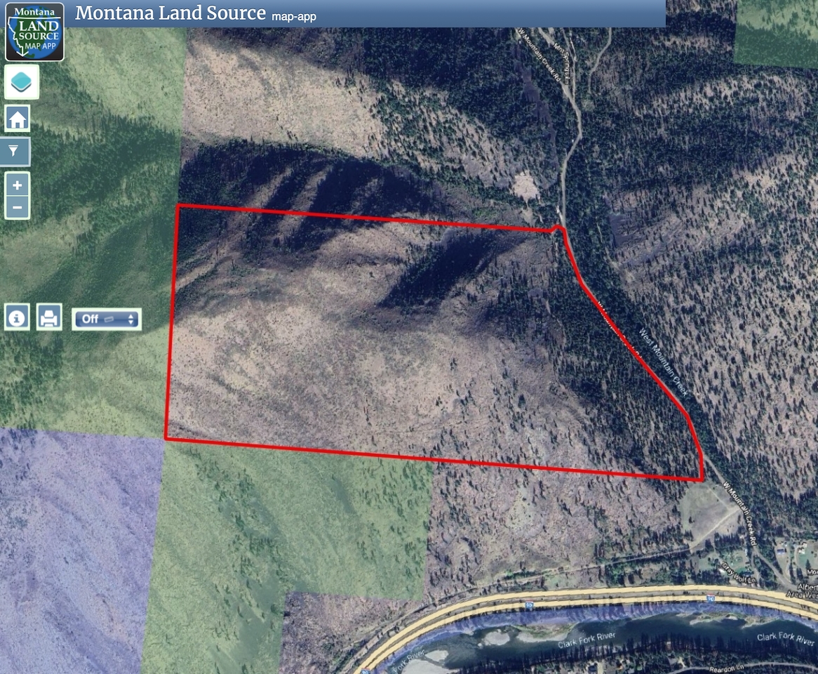 West Mountain Creek Tract #2 map image
