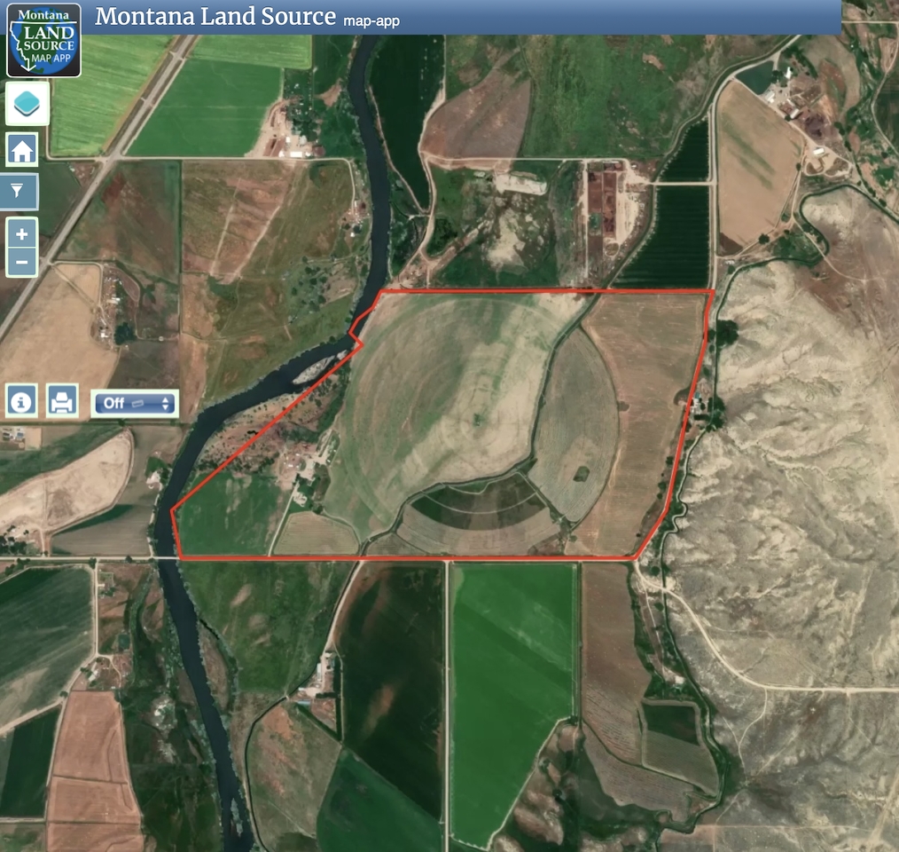 Clark Fork River Ranch - Auction map image