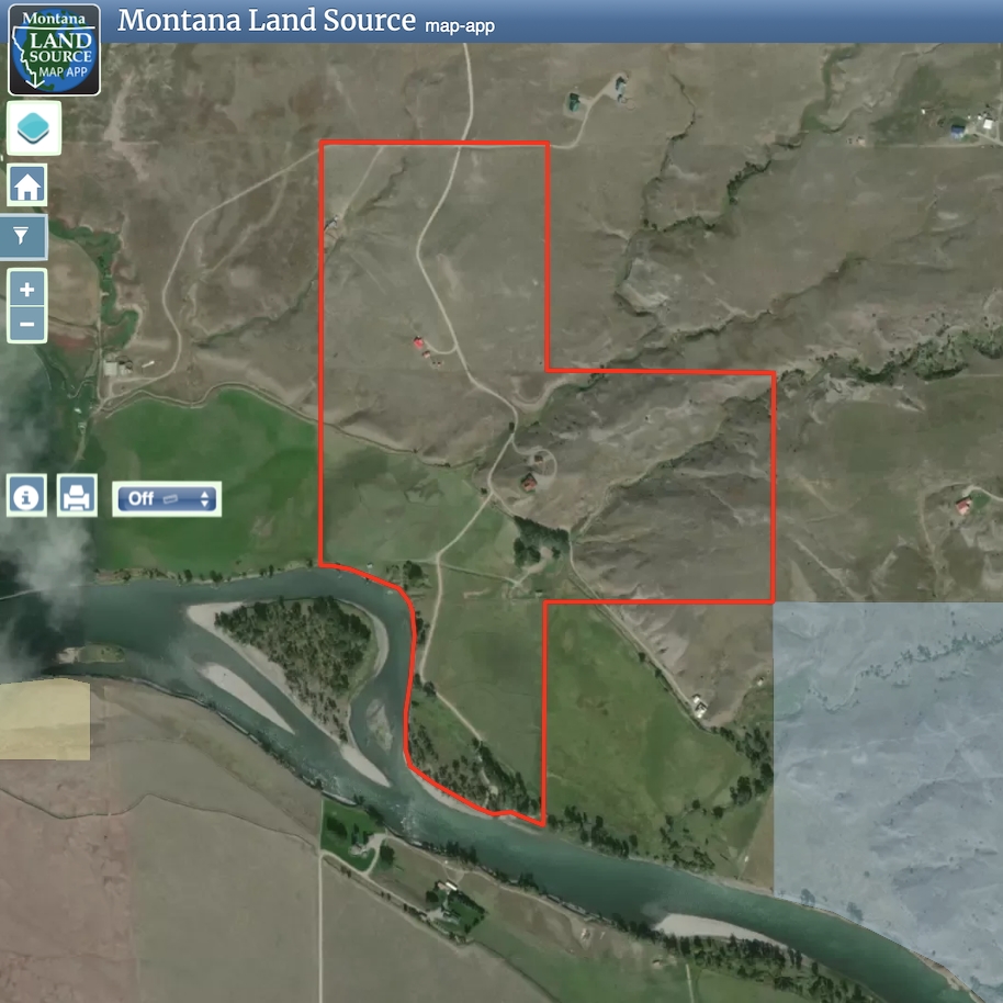 The Fort Ranch on the Yellowstone map image