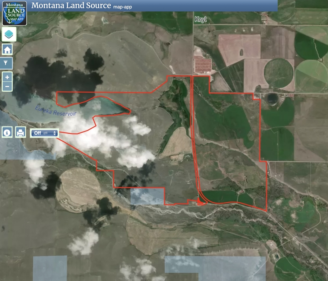 Baker Spring Creek Ranch map image