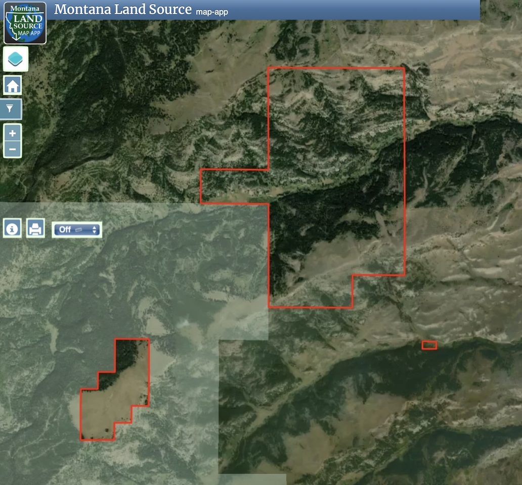 Bangtail Creek Ranch map image