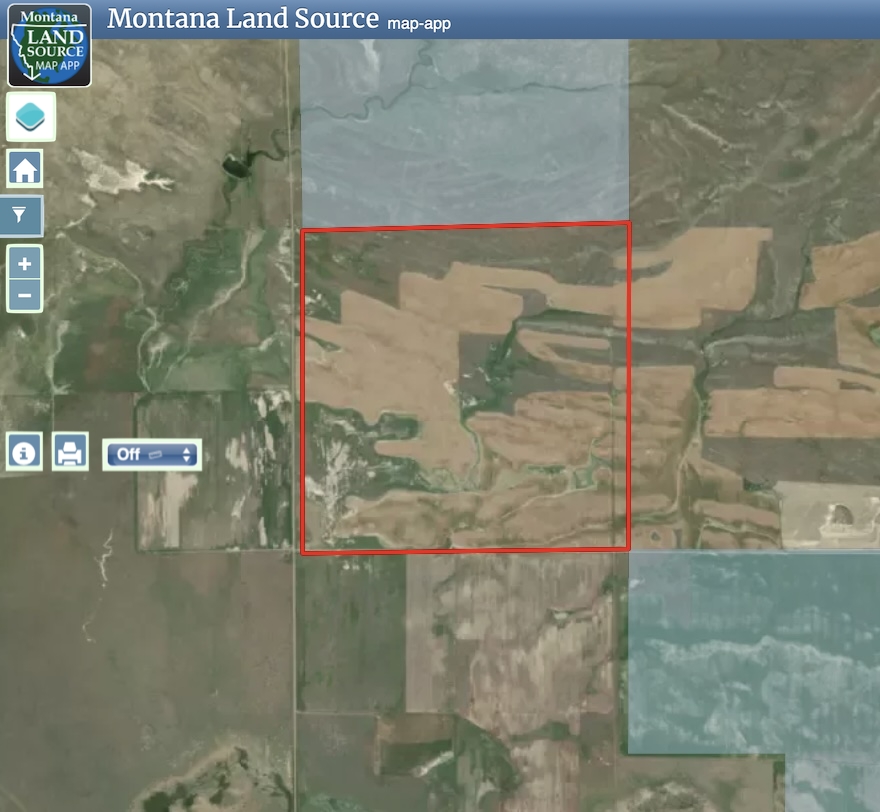 640 Acres Molt Rapelje Road map image