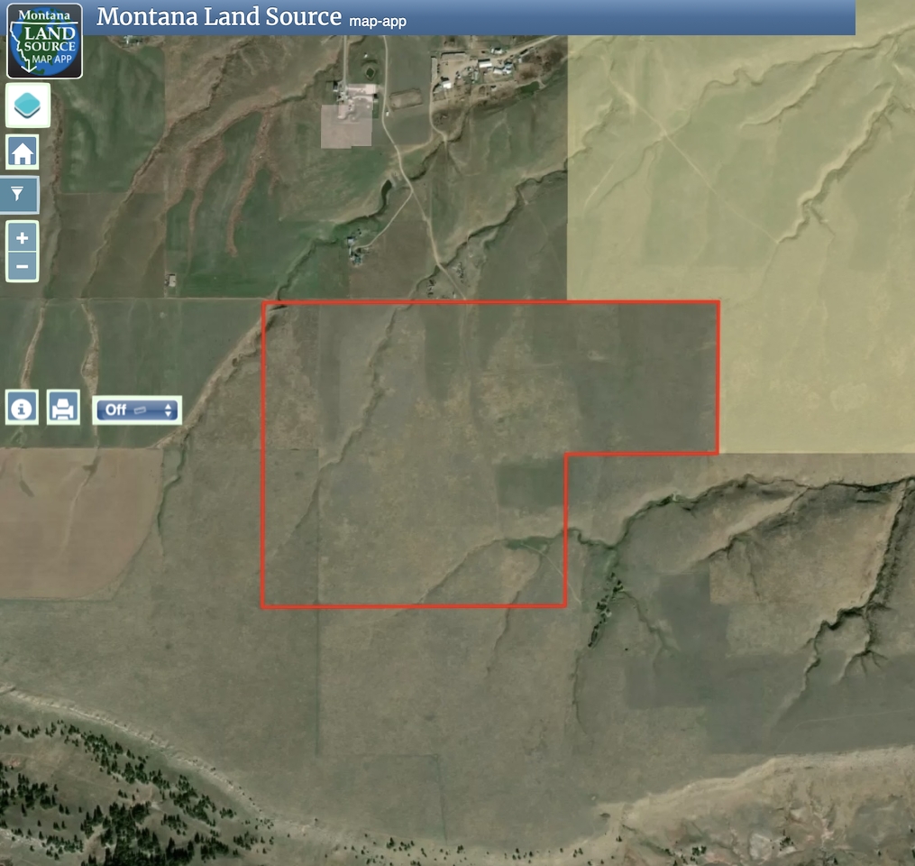 Upland Prairie 200 - Fergus County map image