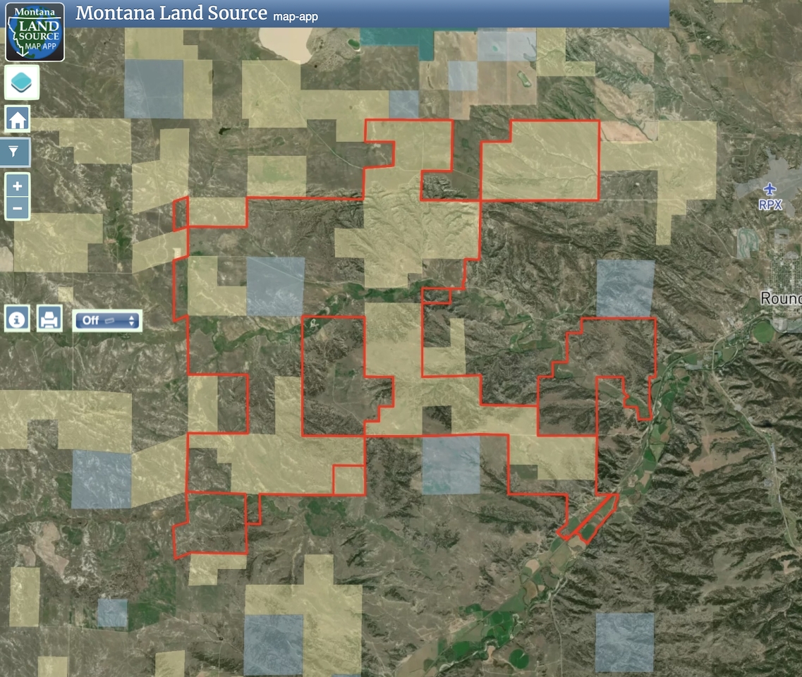 Brand Rock Home Ranch map image