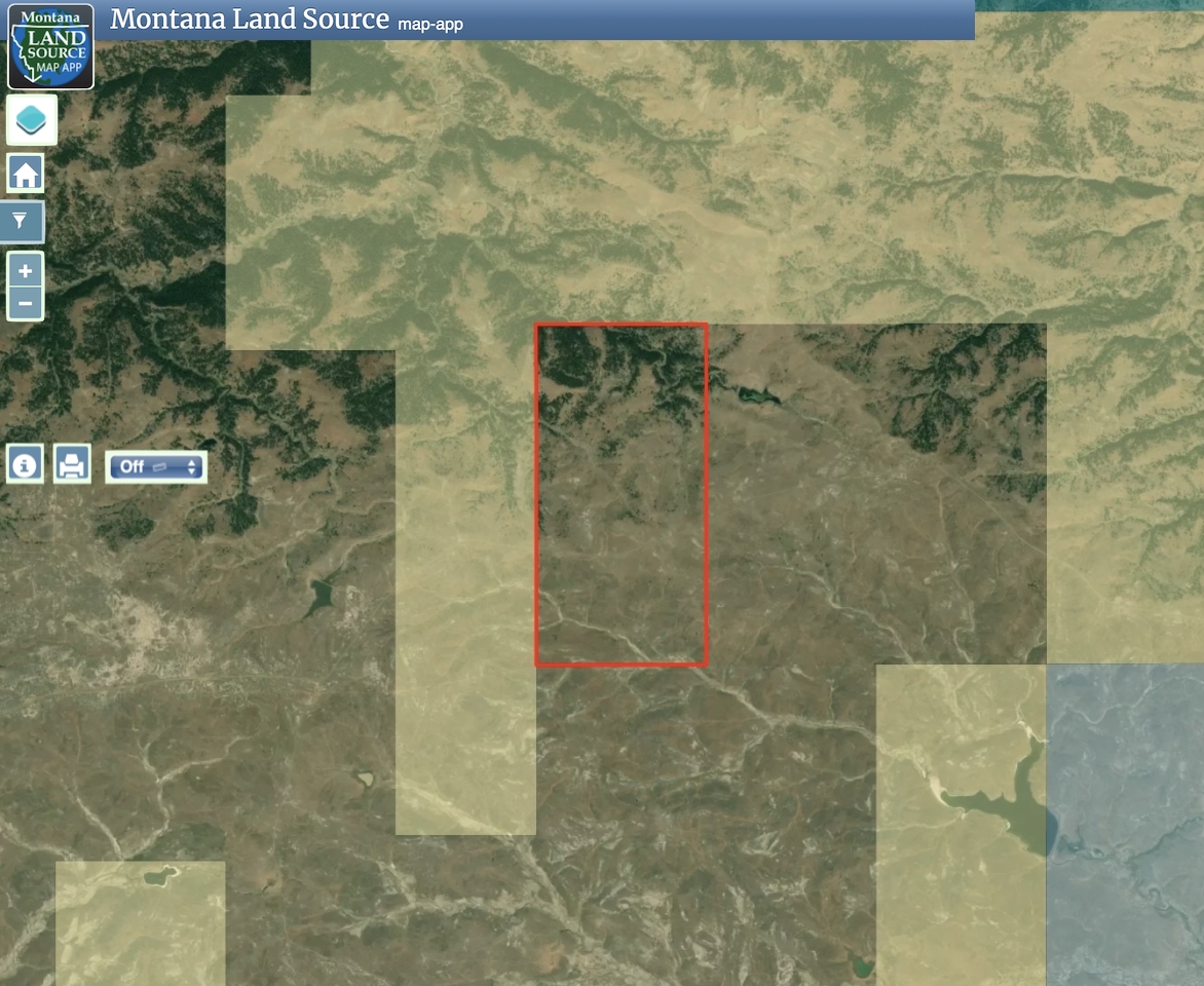 Ponderosa & Prairie Breaks map image