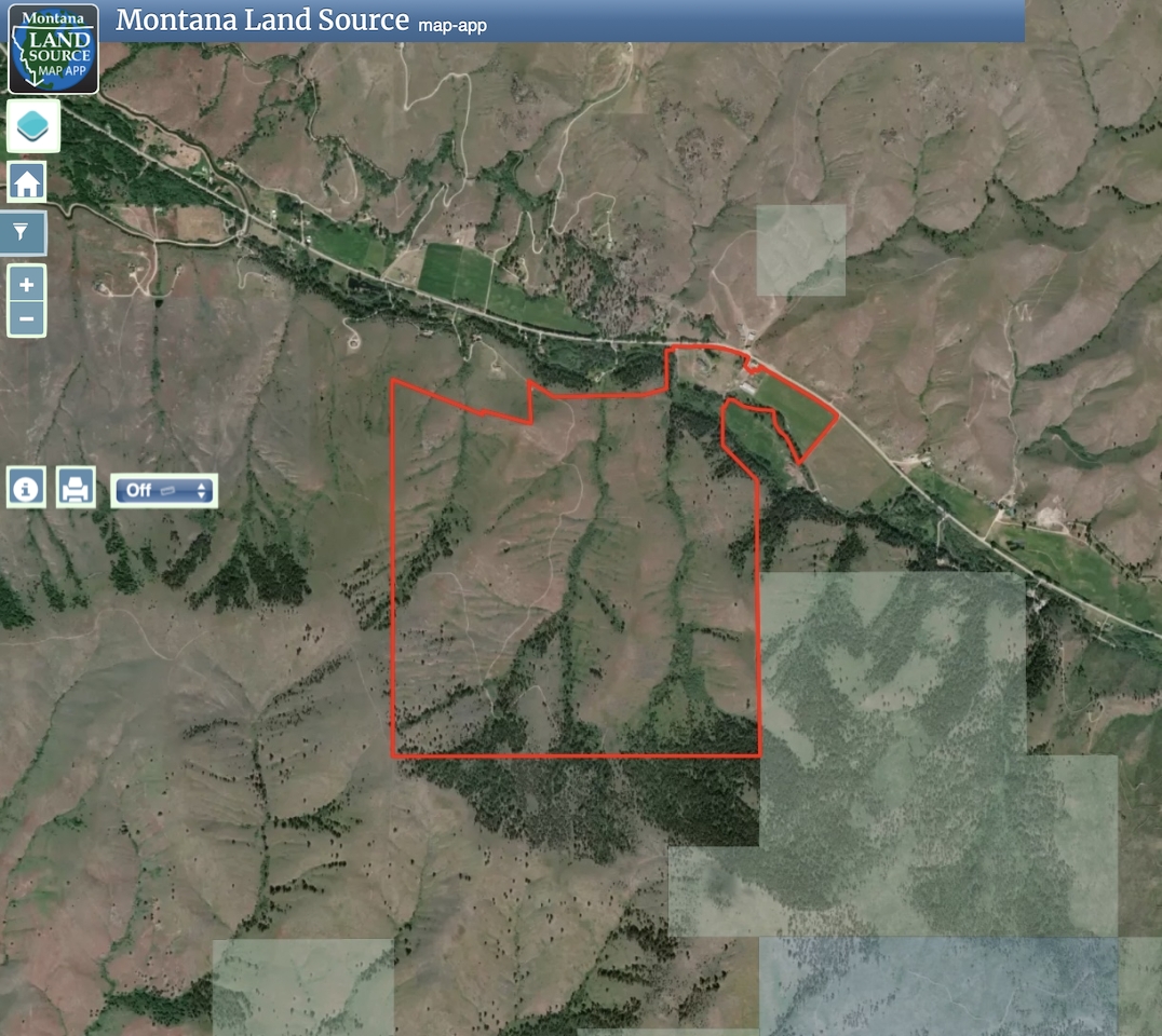 Skalkaho Creek Ranch map image
