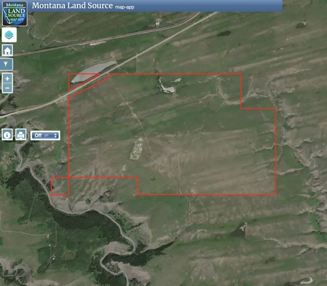 East Glacier Meadows Ranch map image