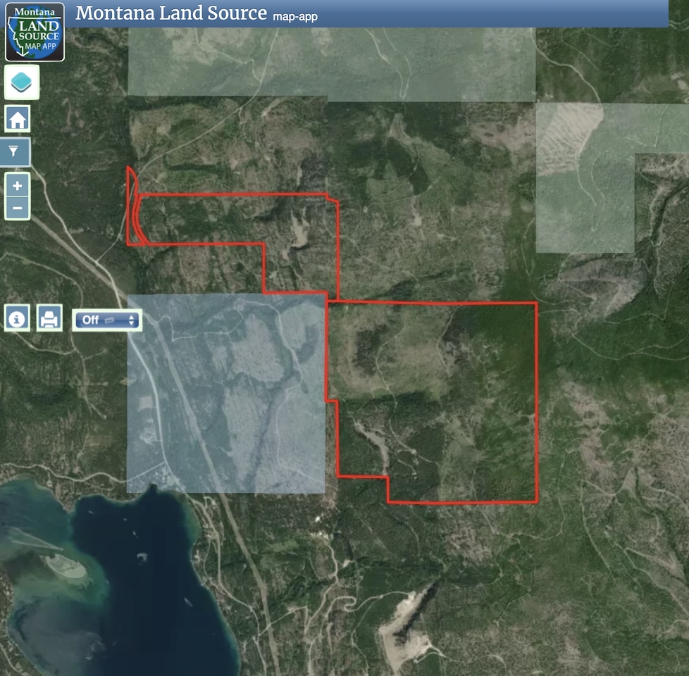 Griffin Creek Road - 867 Acres map image
