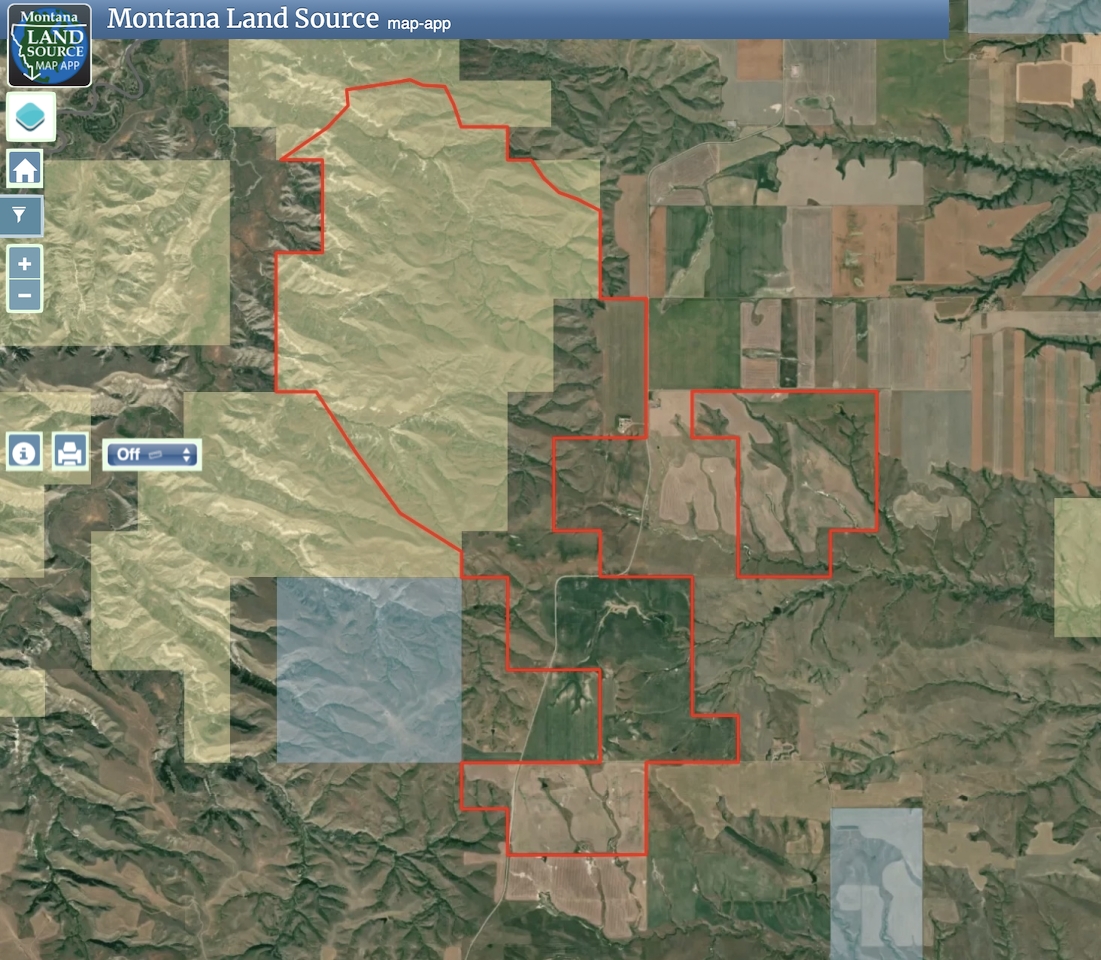 Central Montana Farm & Ranch Property map image