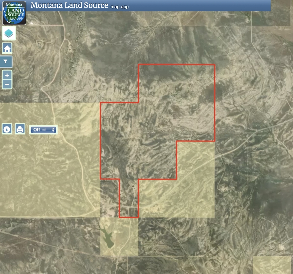 300 Acres North Dry Creek Road map image