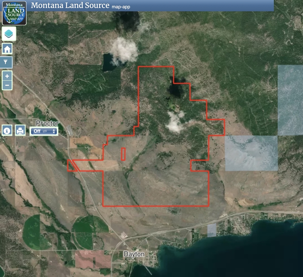 Flathead Lake Overlook - 1,527 Acres map image