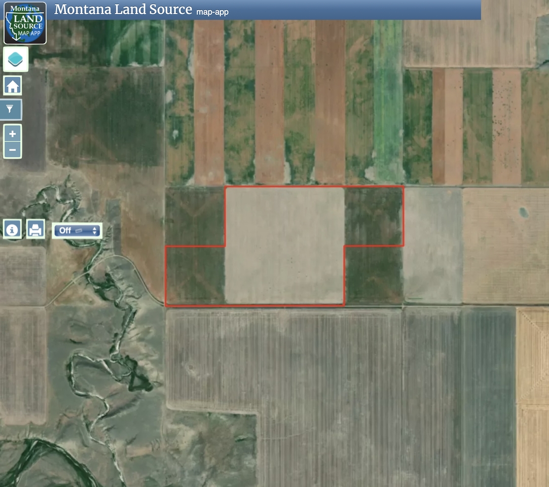 Glacier County Farm Real Estate Auction - Parcel 4 map image