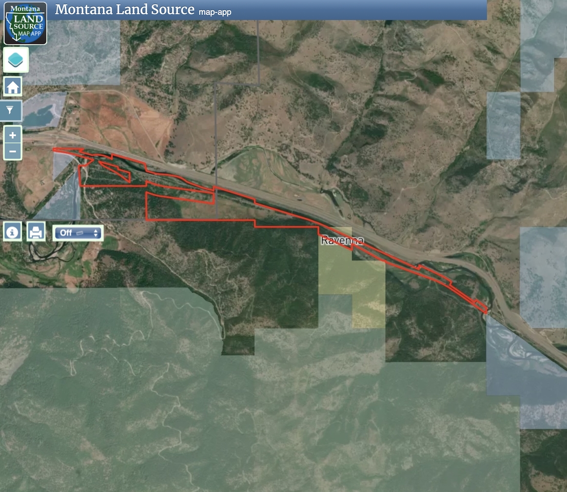 Gillispie-Sliderock Road  - 268 Acres map image