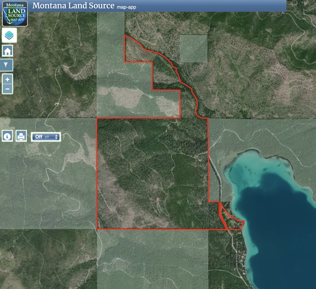 Ashley Lake Mountain Estate map image