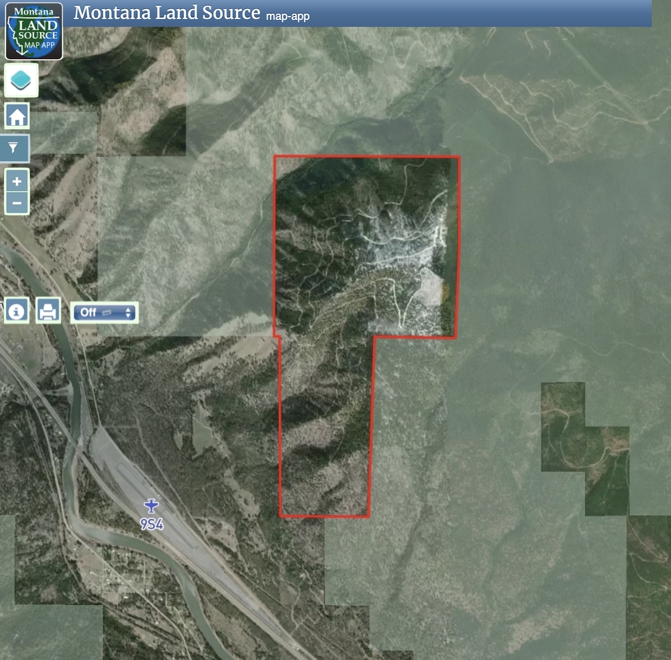 Shryock Gulch Tract map image