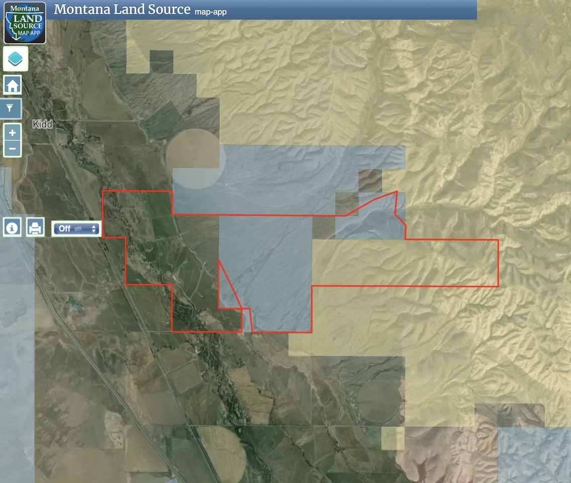 Wolfe Hereford Red Rock River Ranch map image