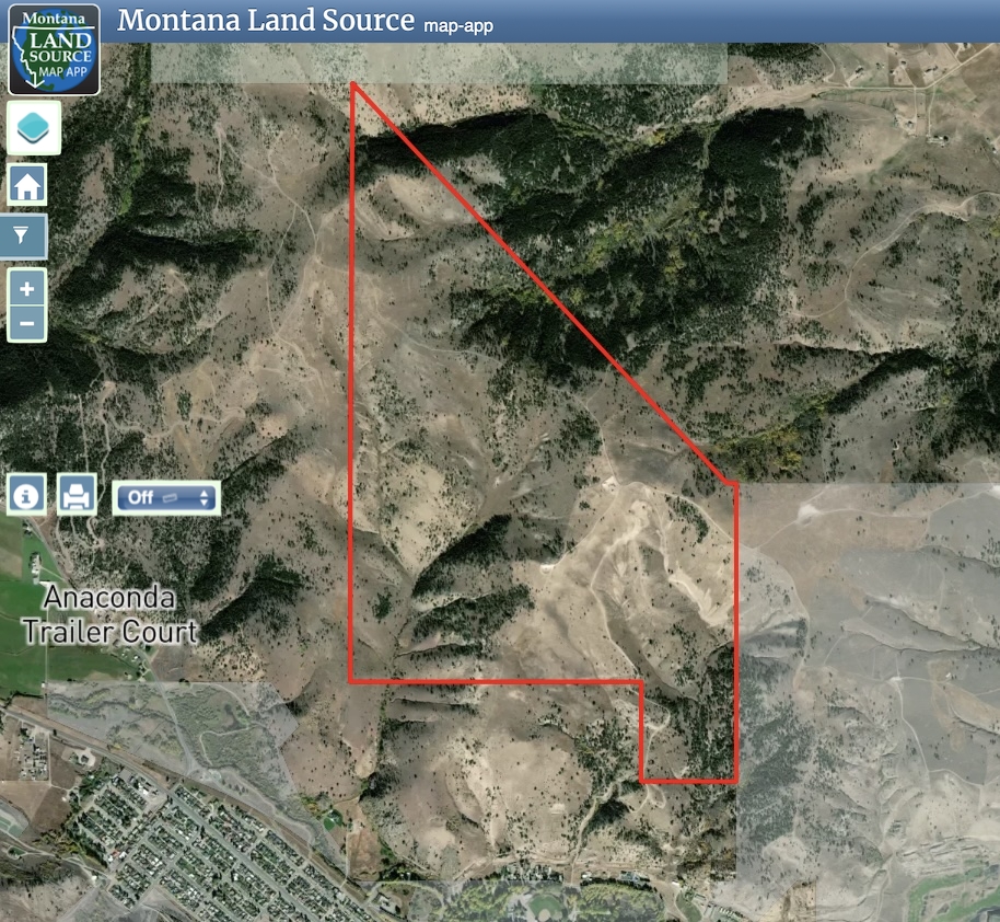 Anaconda Property map image