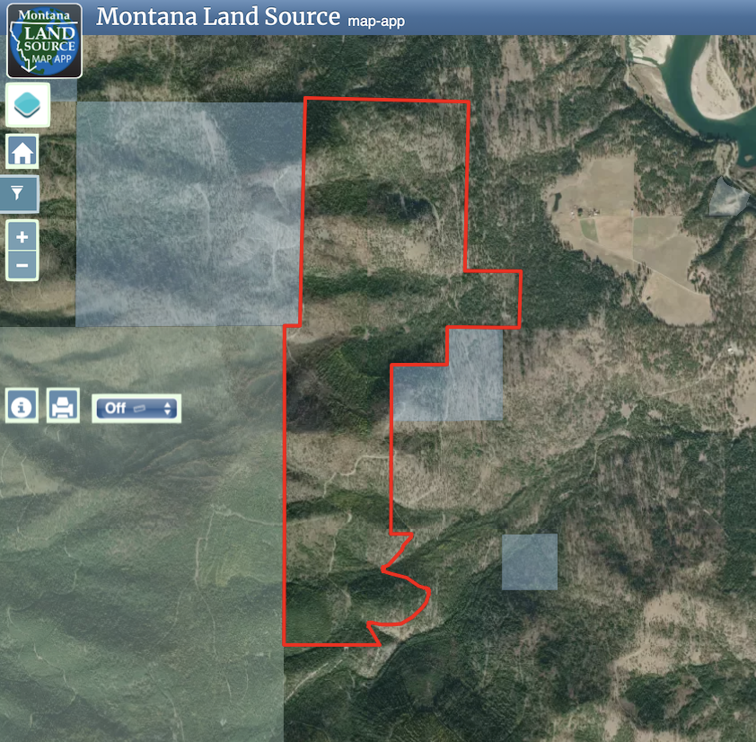 West Fork Combest Creek Road - 935 Acres map image