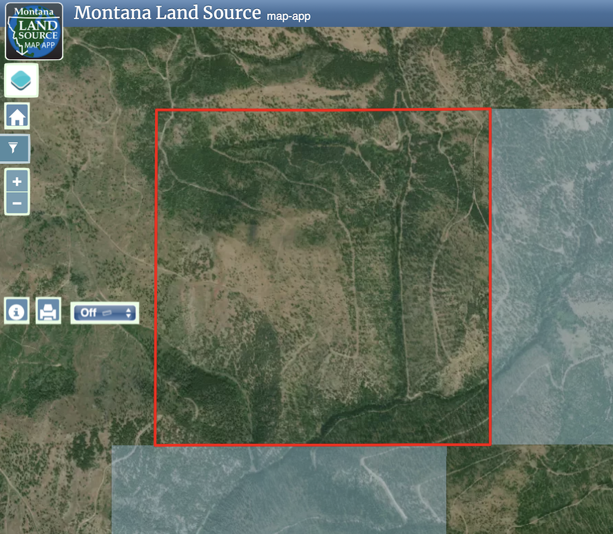 Tracts 4,5,6,7 Garnet Range map image