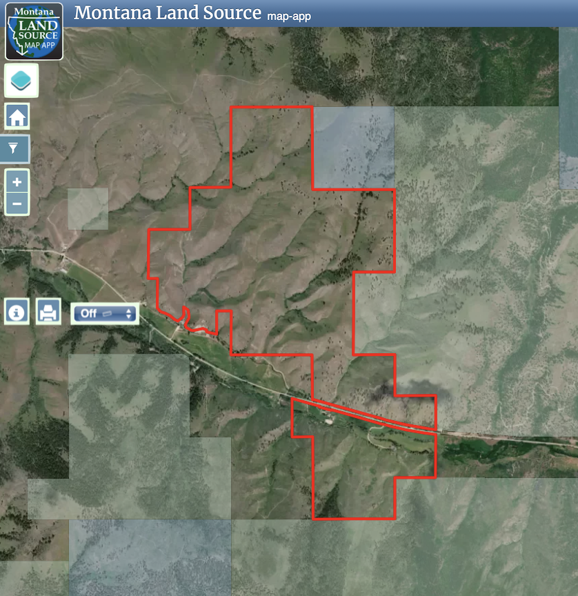 Banks BB Bitterroot Ranch map image