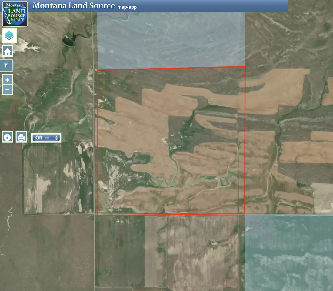 640 Acres Molt Rapelje Road map image