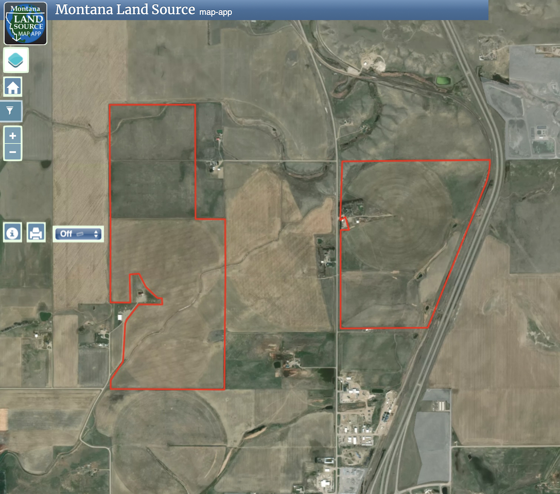 Conrad Property - 584 Acres map image