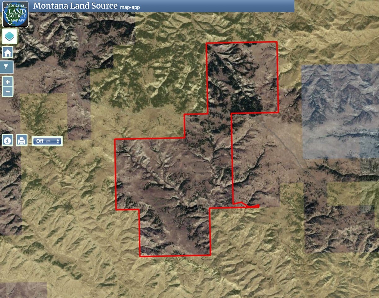 The Breaks Hunting Camp map image