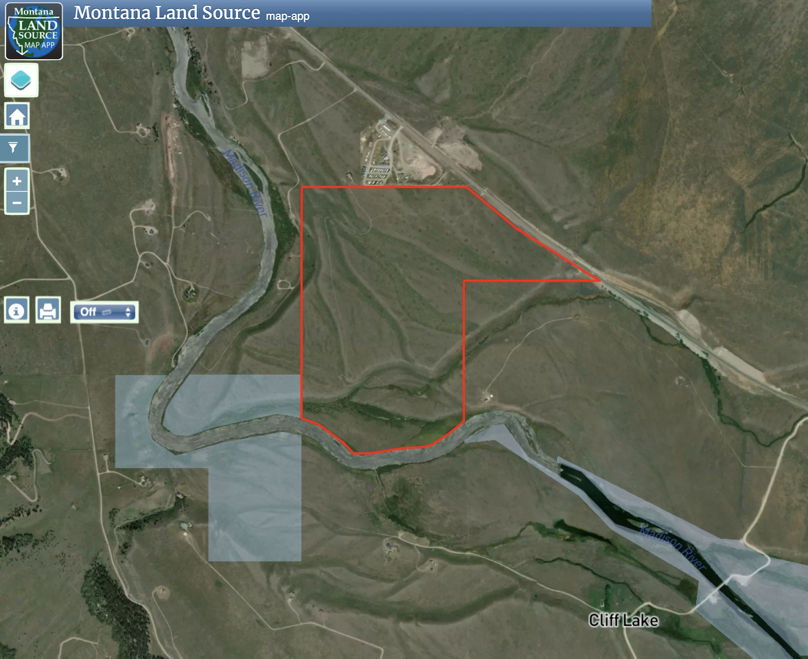 Madison Spring Creek Ranch map image