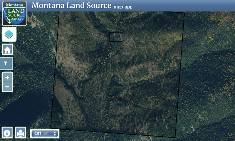 Silver Butte Pass map image