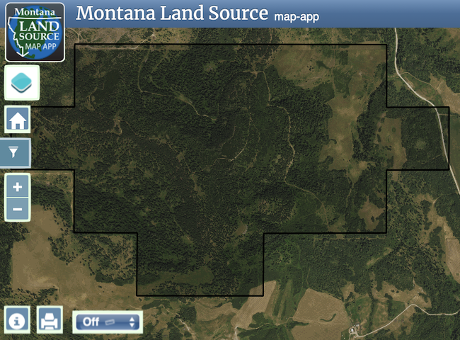Snowy Mountain Trophy Ranch map image