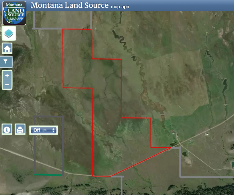 South Valley Road - 309.7 Acres map image
