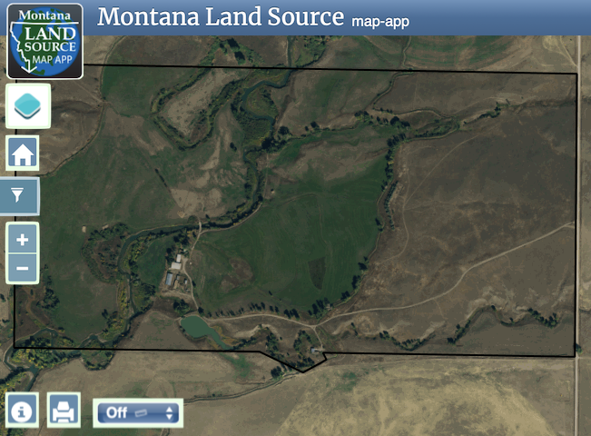 Sweet Grass Creek Ranch map image
