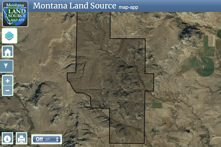 Sweet Grass Montana Recreational Ranch - Auction map image