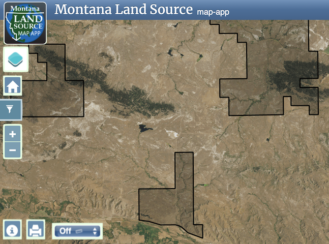 Teigen - Northwest Pasture, Fords Creek Pasture, Briggs Coulee Pasture map image