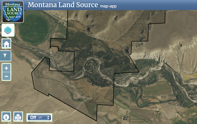 Three Buttes Cattle Company map image