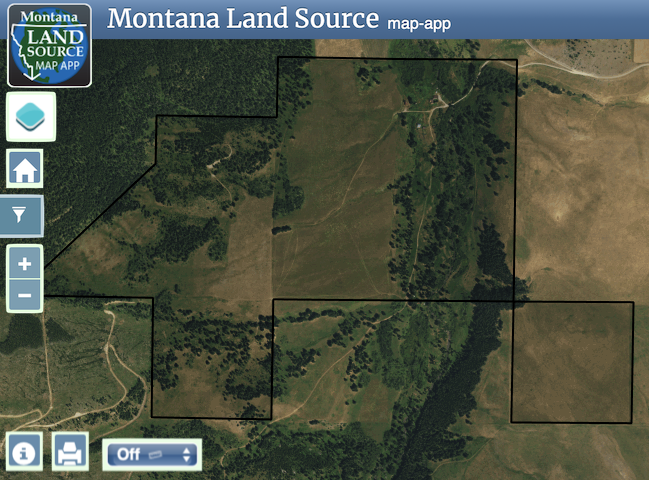 Tillinghast Creek Ranch map image