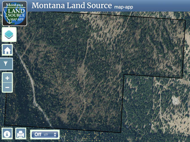 Truman Creek Road map image
