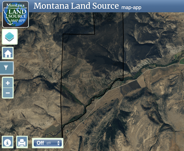 West Boulder River Ranch map image