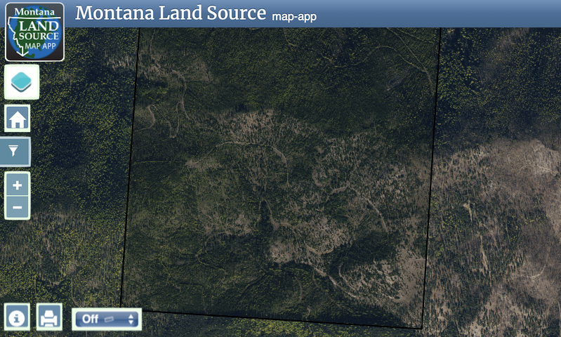 West Fork Butte map image