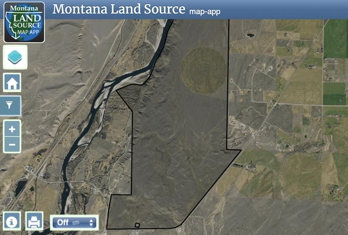 Yellowstone River Ranch map image