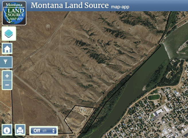 Yellowstone River Sportsman's Paradise map image