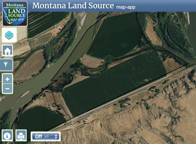 Yellowstone Valley Irrigated Farm map image