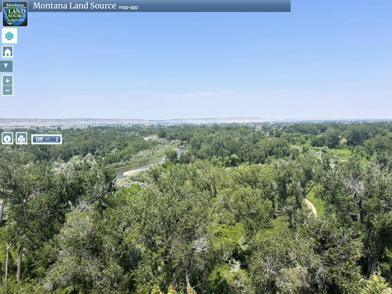 Yellowstone River Hunting Retreat map image