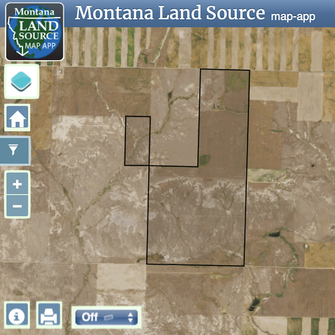 1,040 Acres Pasture & CRP Land map image