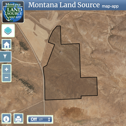 275 Acres in Big Horn County map image