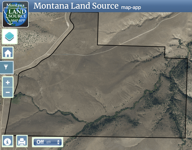 309.697 Acres On Antelope Creek Road map image