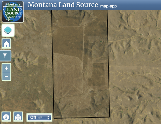 320+/- Acres Dryland Hay Ground map image