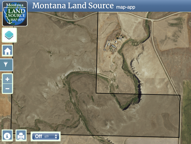 320 Acres Ledger, MT map image